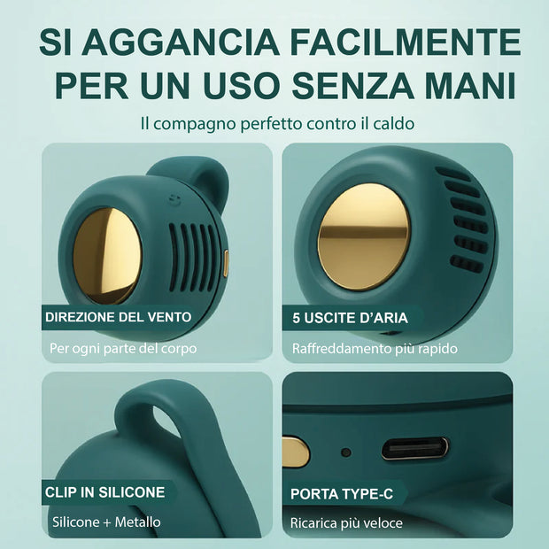 MicroVent™ - Mini Ventilatore Portatile
