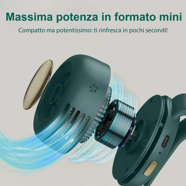 MicroVent™ - Mini Ventilatore Portatile