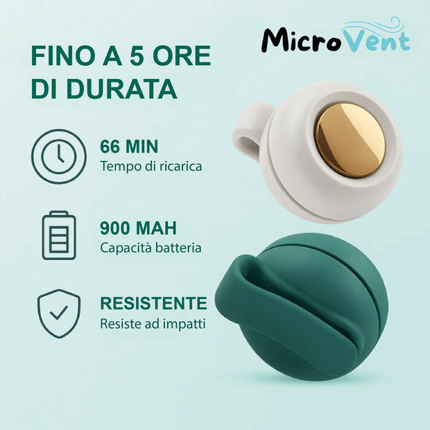 MicroVent™ - Mini Ventilatore Portatile